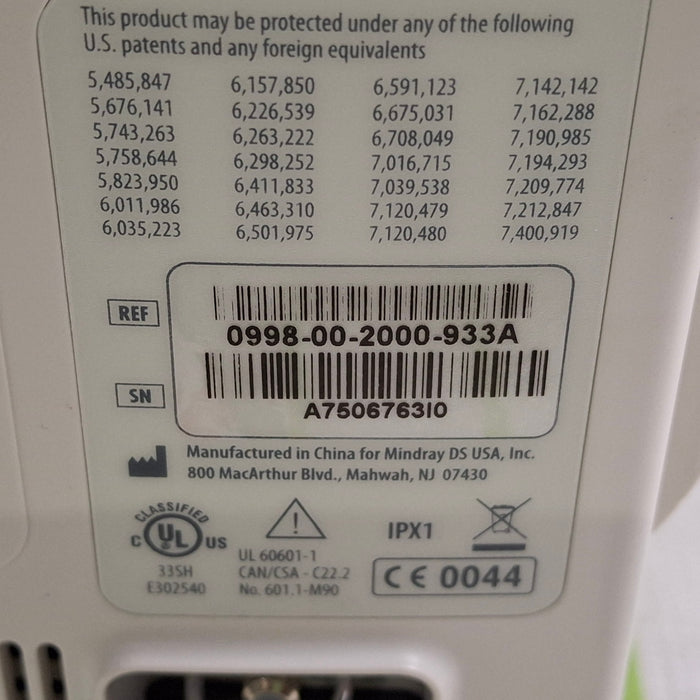 Mindray Datascope Accutorr V Vital Signs Monitor