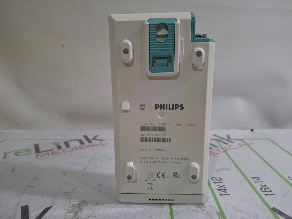 Philips M3001A-A02C06 OxiMax SpO2, NIBP, ECG, Temp, IBP MMS Module