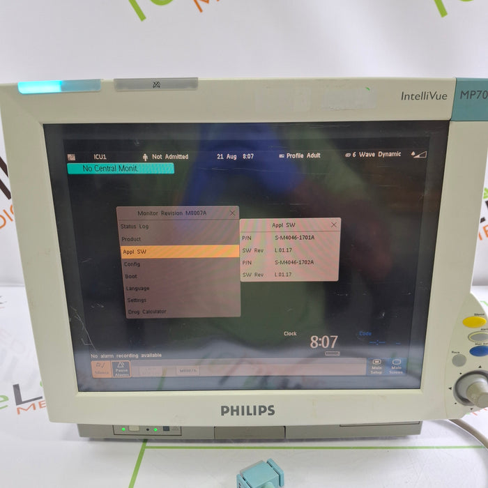 Philips IntelliVue MP70 Patient Monitor