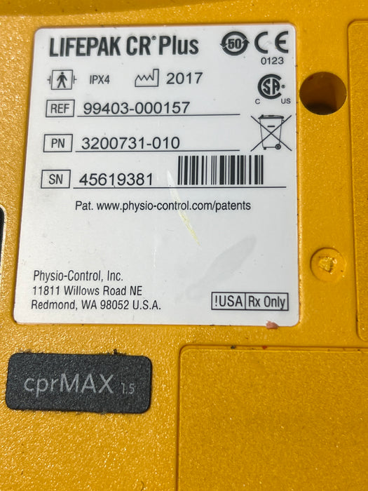 Medtronic LifePak CR Plus Defibrillator