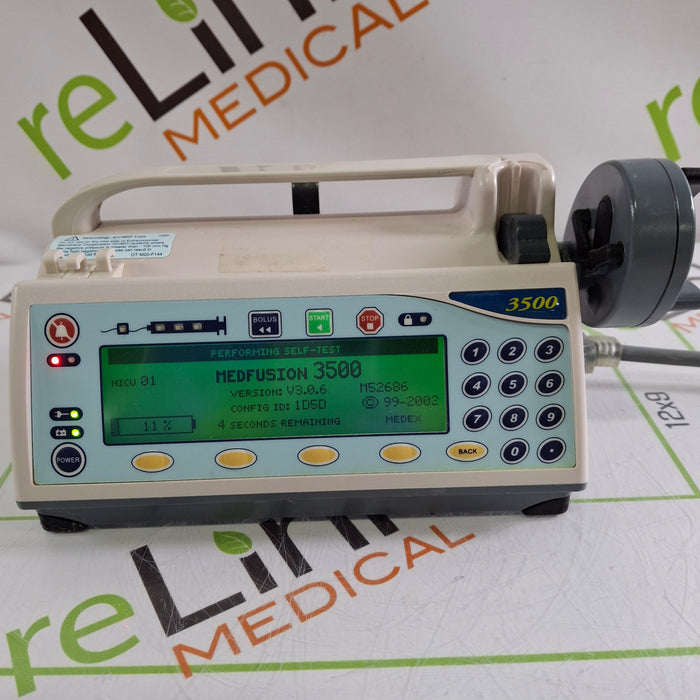 Smiths Medical Medfusion 3500 Version 3 Syringe Infusion Pump