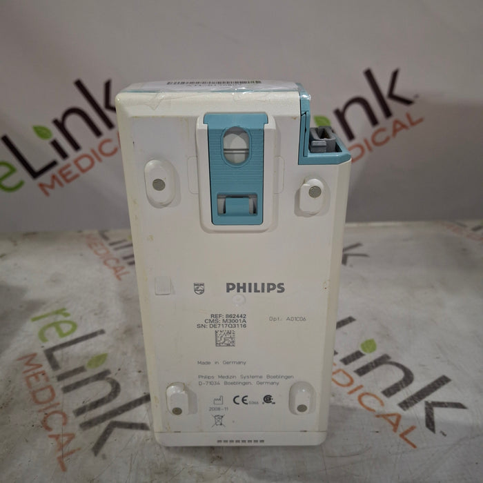 Philips M3001A-A01C06 Fast SpO2, NIBP, ECG, Temp, IBP MMS Module