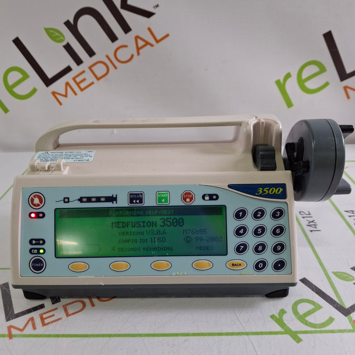 Smiths Medical Medfusion 3500 Version 3 Syringe Infusion Pump