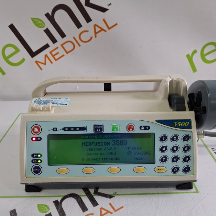 Smiths Medical Medfusion 3500 Version 3 Syringe Infusion Pump