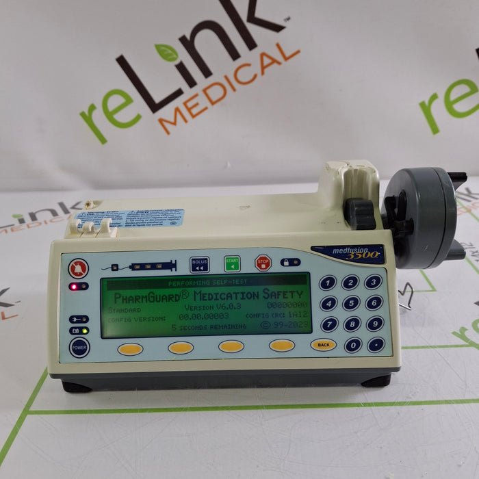 Smiths Medical Medfusion 3500 Version 6 Syringe Infusion Pump