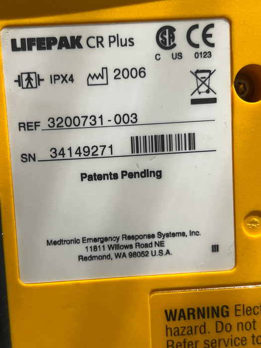Medtronic LifePak CR Plus Defibrillator