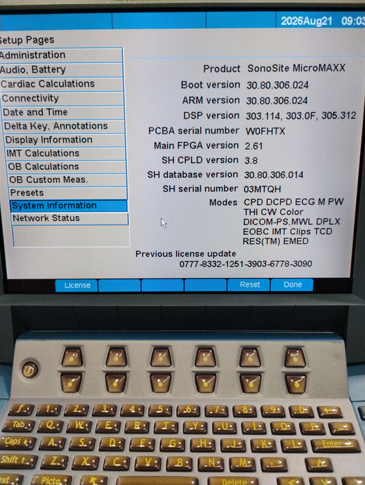 Sonosite Micromaxx Portable Ultrasound
