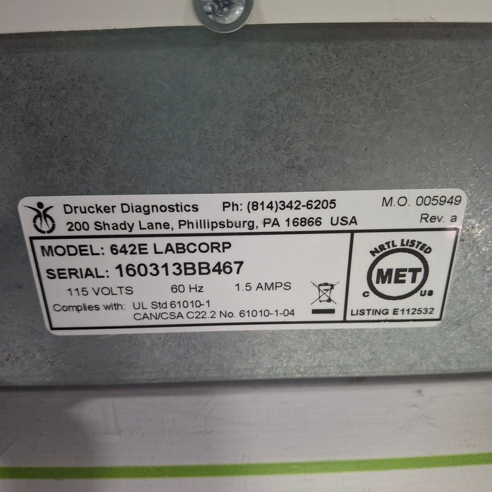 Drucker Diagnostics 642E Centrifuge