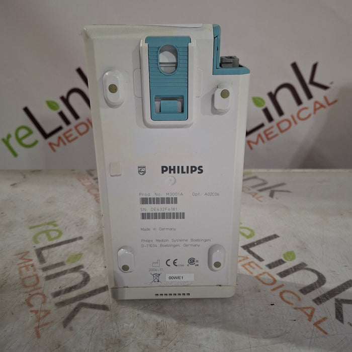 Philips M3001A-A02C06 OxiMax SpO2, NIBP, ECG, Temp, IBP MMS Module