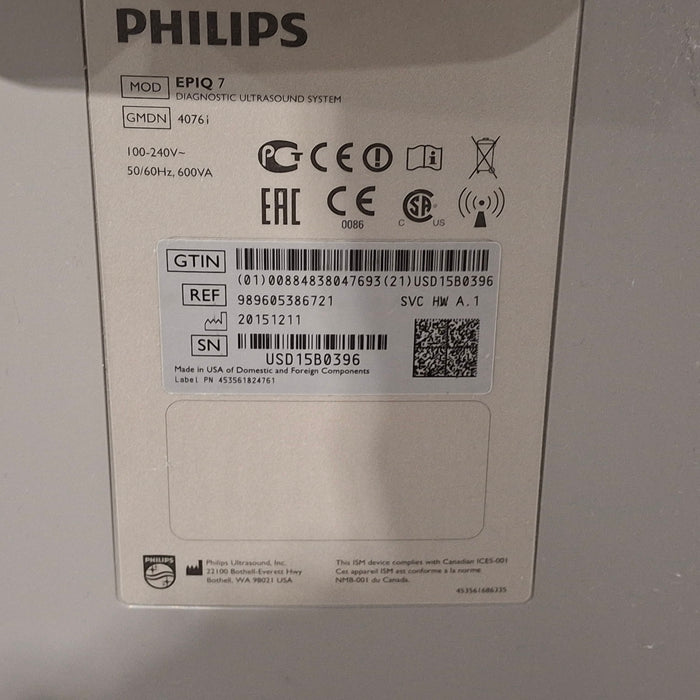 Philips Epiq 7 Ultrasound