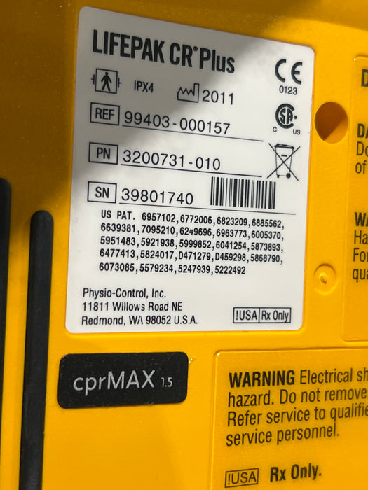 Medtronic LifePak CR Plus Defibrillator