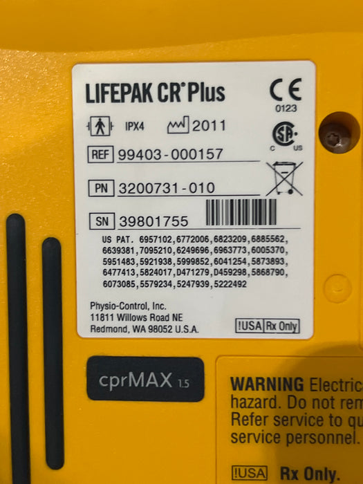 Medtronic LifePak CR Plus Defibrillator