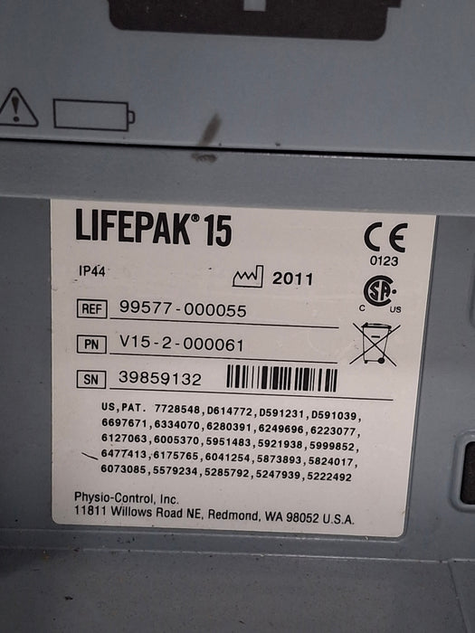 Physio-Control LifePak 15 3-Lead Defibrillator
