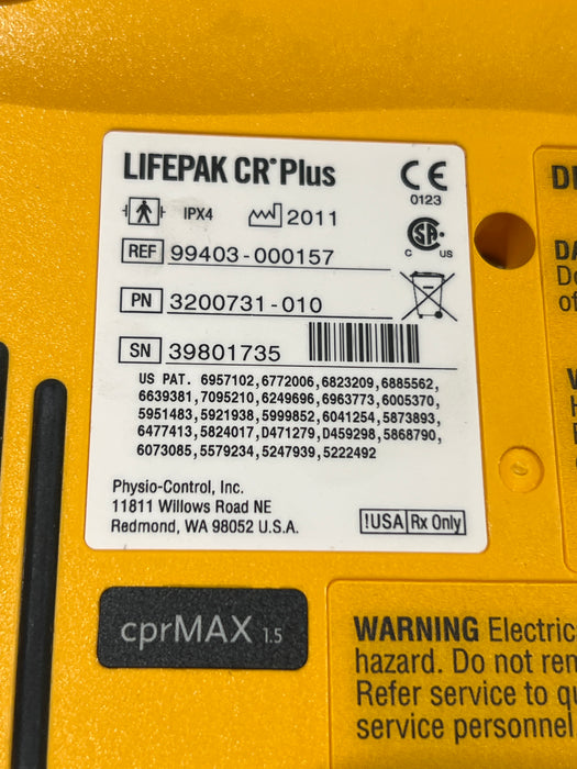 Medtronic LifePak CR Plus Defibrillator