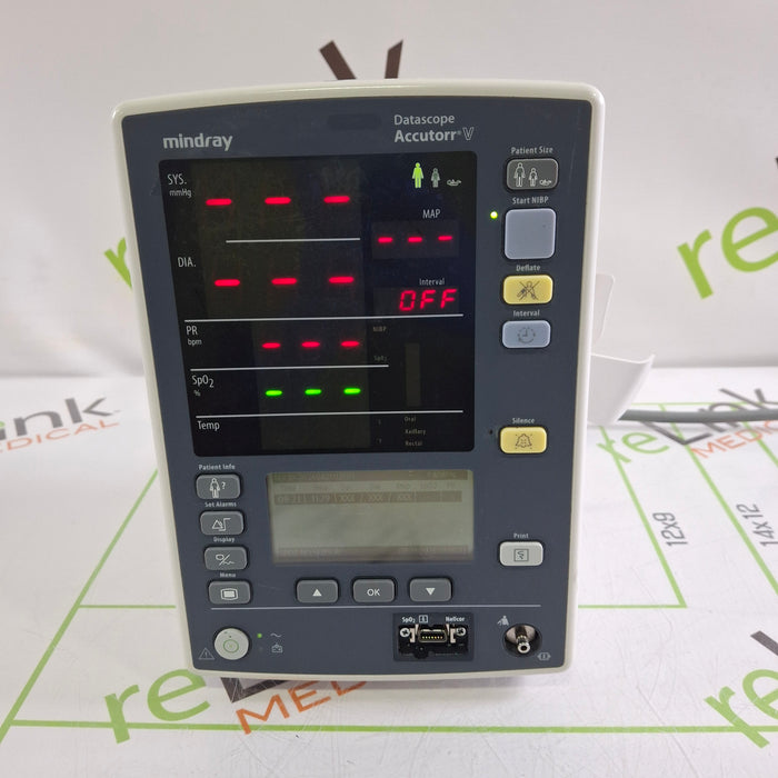 Mindray Datascope Accutorr V Vital Signs Monitor