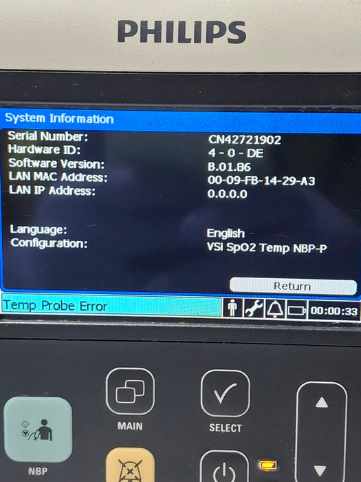 Philips SureSigns VSi Vital Signs Monitor