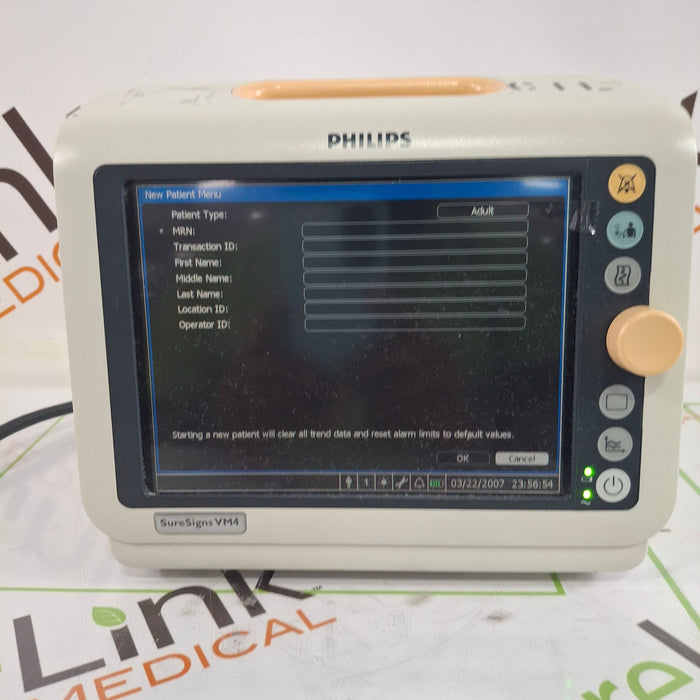 Philips SureSigns VM4 Vital Signs Monitor