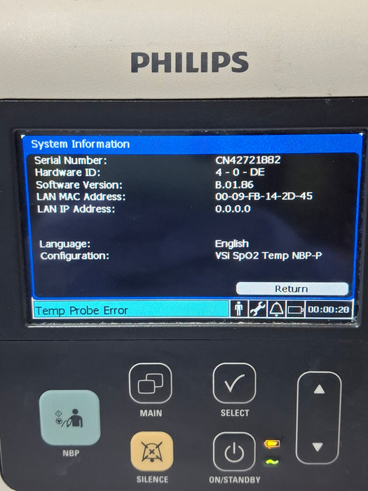 Philips SureSigns VSi Vital Signs Monitor