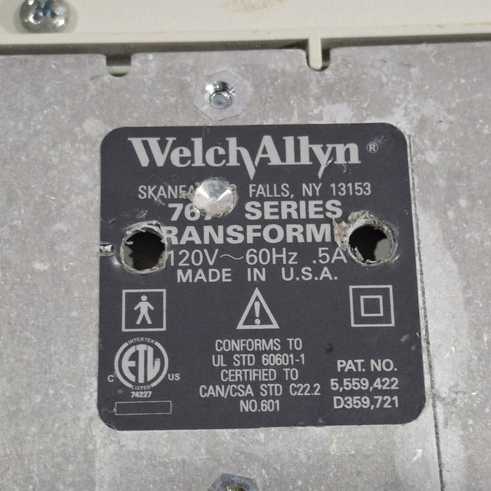 Welch Allyn 767 Series Otoscope/Ophthalmoscope Wall Tranformer without Heads
