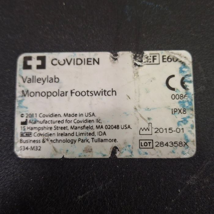 Valleylab E6008 Monopolar Electrosurgical Footswitch