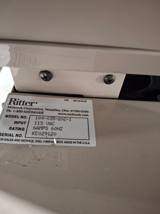 Ritter 104 Exam Table