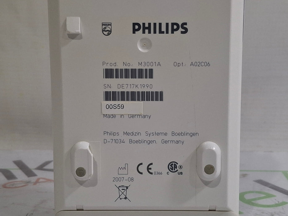 Philips M3001A-A02C06 OxiMax SpO2, NIBP, ECG, Temp, IBP MMS Module
