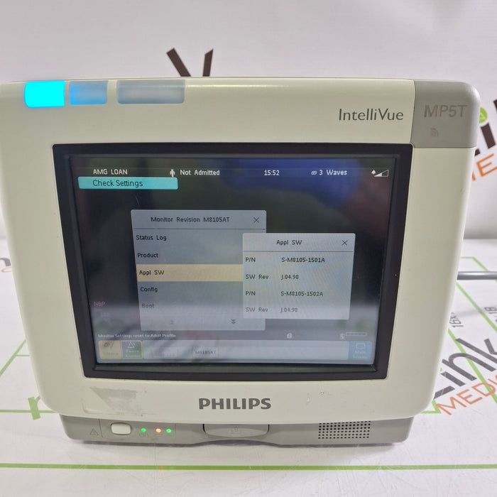 Philips IntelliVue MP5T Patient Monitor