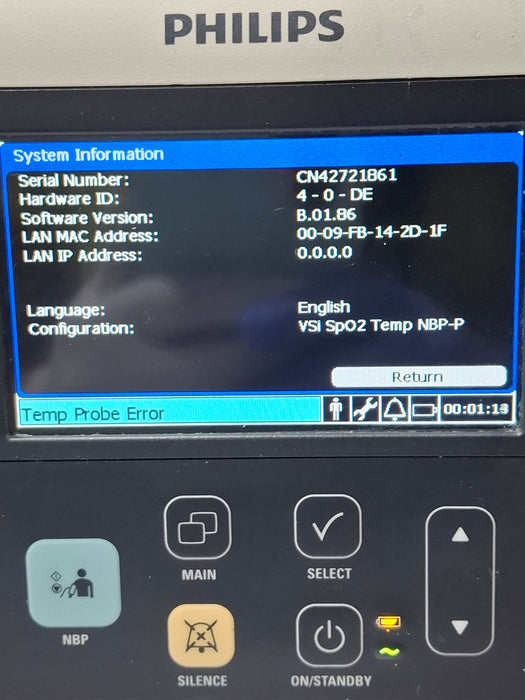 Philips SureSigns VSi Vital Signs Monitor