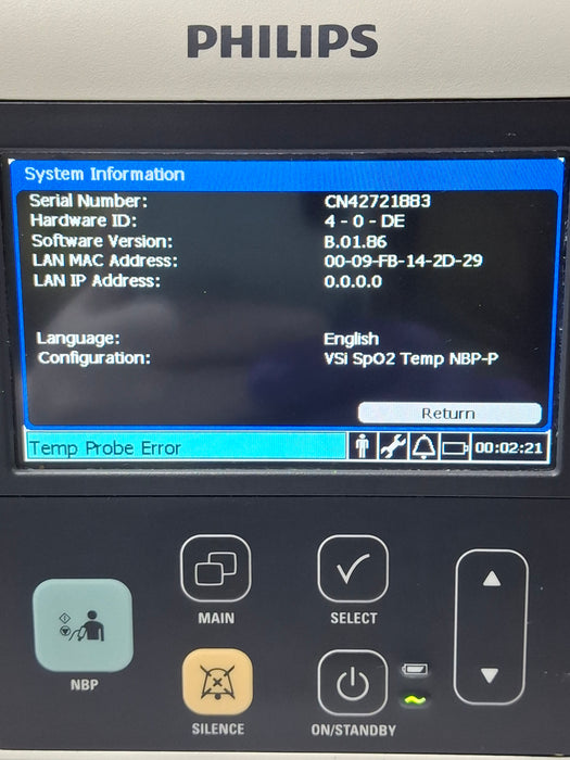 Philips SureSigns VSi Vital Signs Monitor