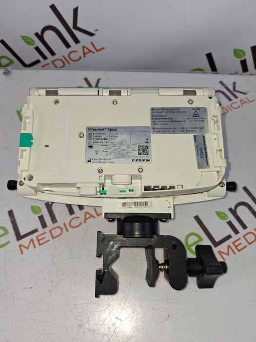 B. Braun Infusomat Space w/Pole Clamp Infusion Pump