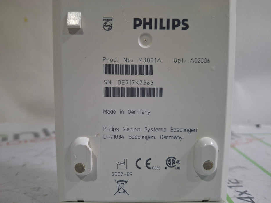 Philips M3001A-A02C06 OxiMax SpO2, NIBP, ECG, Temp, IBP MMS Module