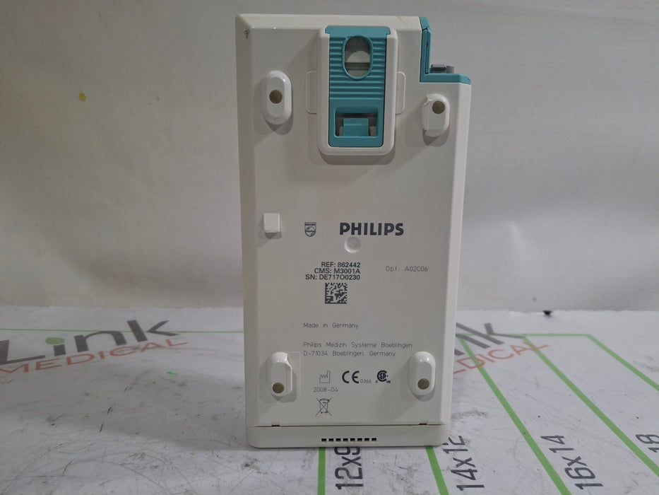Philips M3001A-A02C06 OxiMax SpO2, NIBP, ECG, Temp, IBP MMS Module