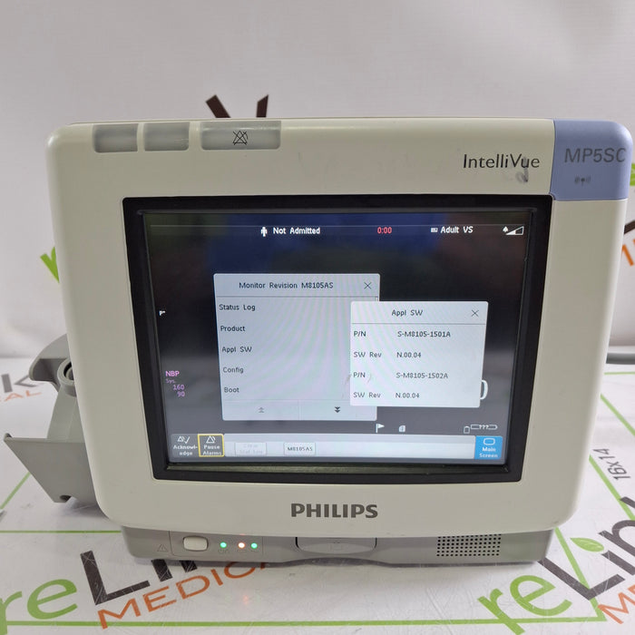 Philips IntelliVue MP5SC Fast SpO2, NIBP Spot Check Monitor