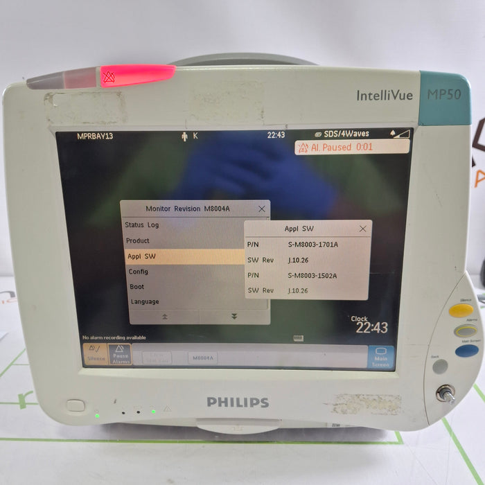 Philips IntelliVue MP50 Patient Monitor