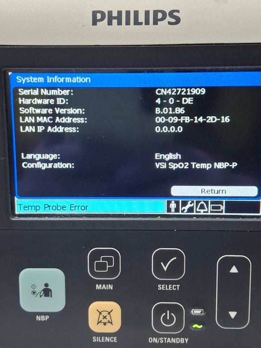 Philips SureSigns VSi Vital Signs Monitor