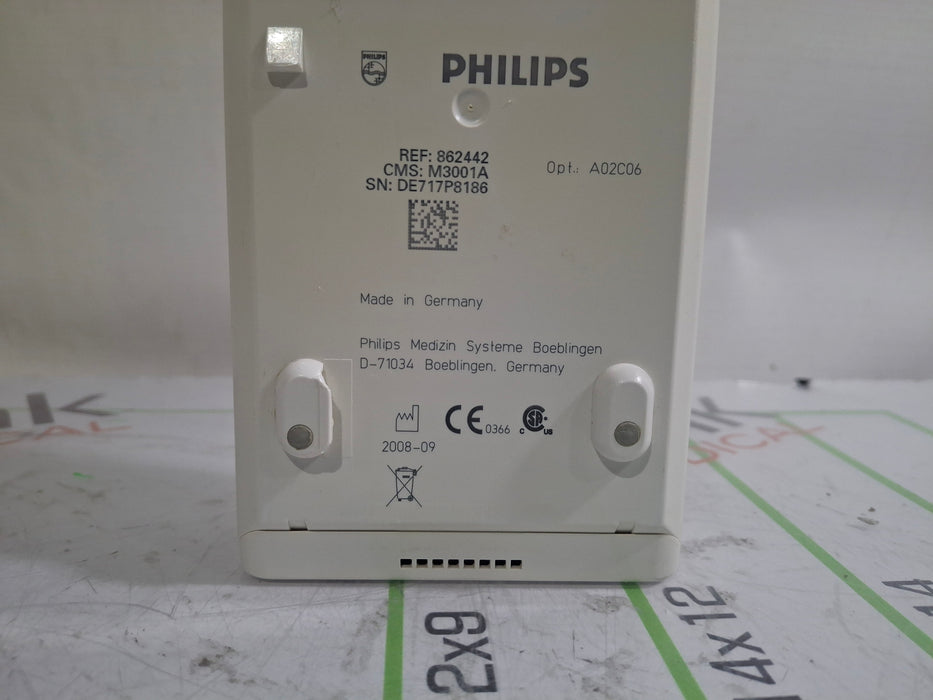 Philips M3001A-A02C06 OxiMax SpO2, NIBP, ECG, Temp, IBP MMS Module