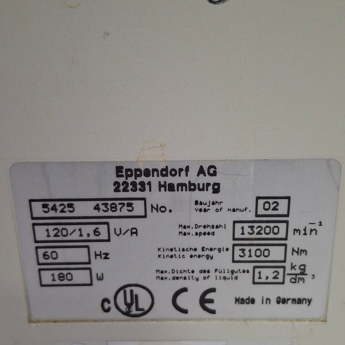 Eppendorf 5415D Centrifuge