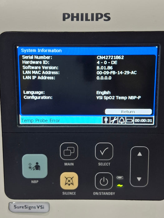 Philips SureSigns VSi Vital Signs Monitor