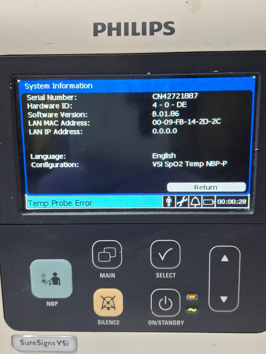 Philips SureSigns VSi Vital Signs Monitor