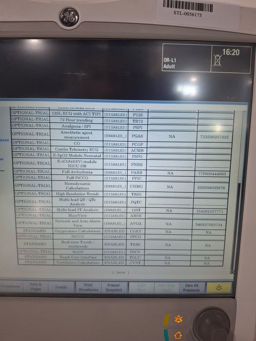 GE Healthcare Carescape B650 Anesthesia Care Patient Monitor