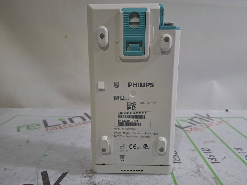 Philips M3001A-A02C06 OxiMax SpO2, NIBP, ECG, Temp, IBP MMS Module
