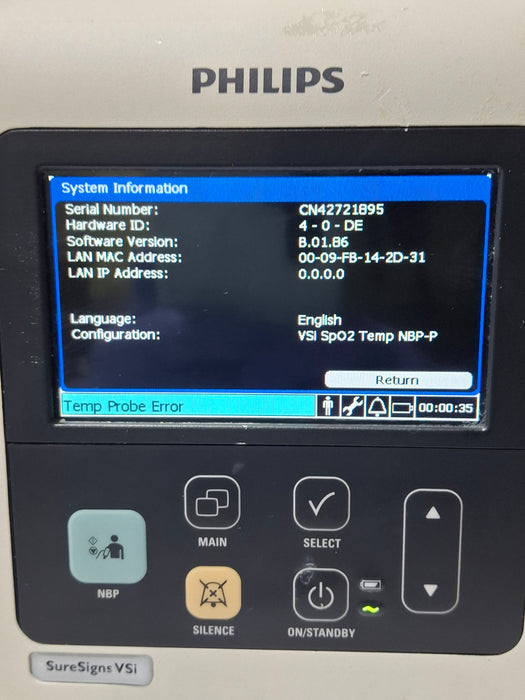 Philips SureSigns VSi Vital Signs Monitor