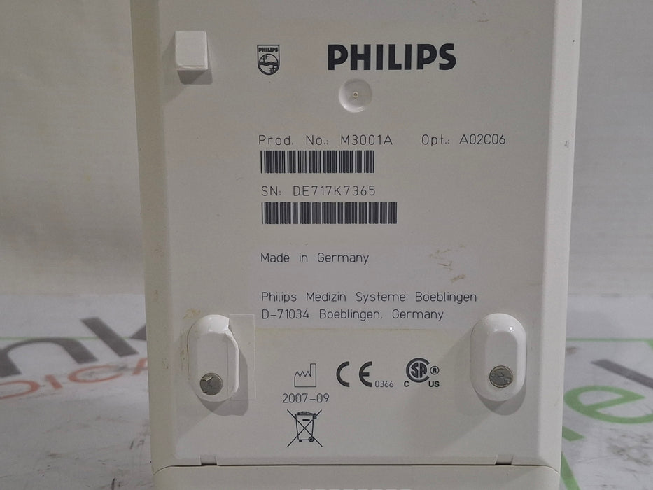 Philips M3001A-A02C06 OxiMax SpO2, NIBP, ECG, Temp, IBP MMS Module