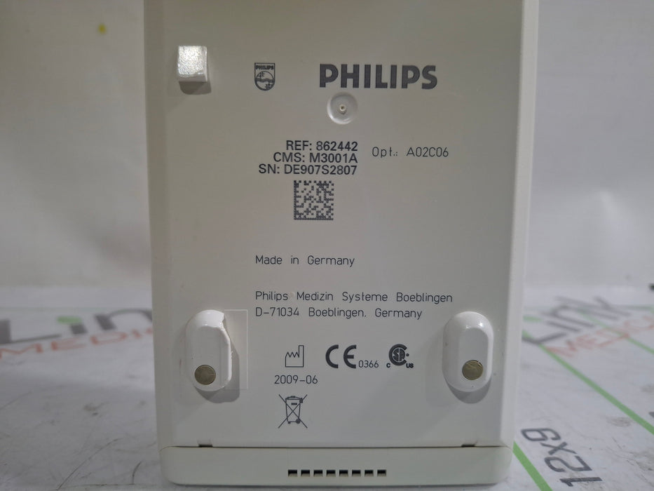 Philips M3001A-A02C06 OxiMax SpO2, NIBP, ECG, Temp, IBP MMS Module