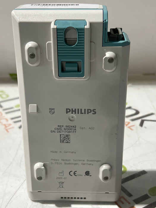 Philips M3001A-A02 OxiMax SpO2, NIBP, ECG MMS Module