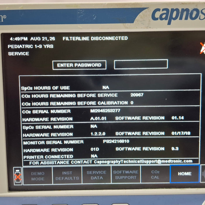 Oridion Capnostream 20P Capnography Monitor