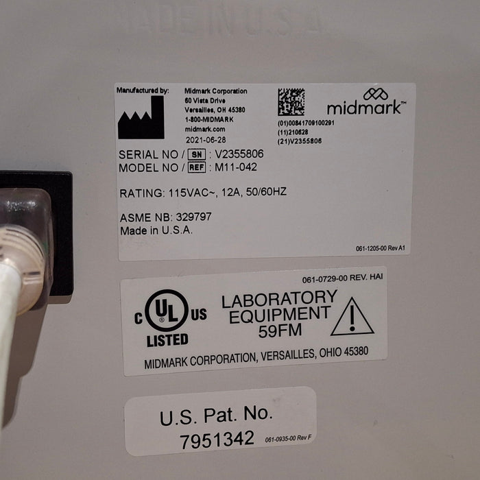 Midmark M11-042 UltraClave Autoclave Sterilizer