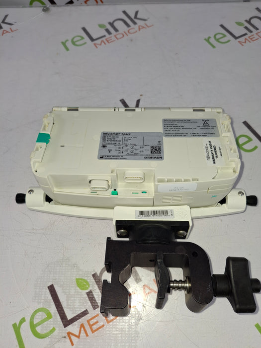 B. Braun Infusomat Space w/Pole Clamp & AC Adapter Infusion Pump