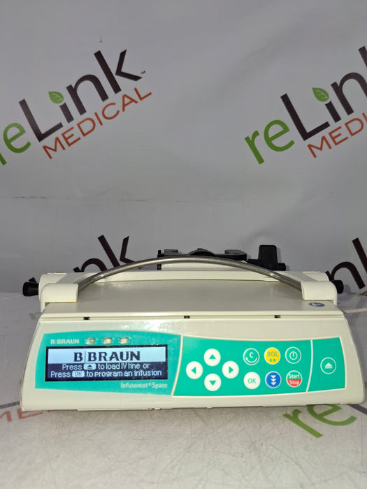 B. Braun Infusomat Space w/Pole Clamp & AC Adapter Infusion Pump