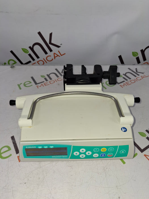 B. Braun Infusomat Space w/Pole Clamp & AC Adapter Infusion Pump